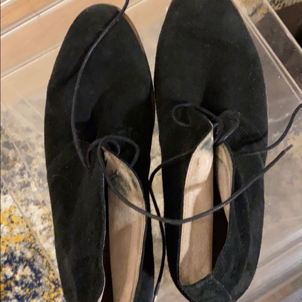 Suede shoes